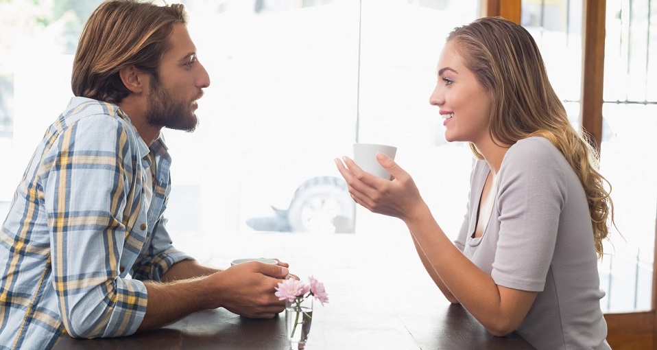 Happy couple enjoying a coffee at the coffee shop, Image: 205233048, License: Royalty-free, Restrictions: , Model Release: yes, Credit line: Profimedia, Wavebreak