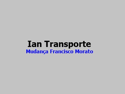 Mudança Francisco Morato