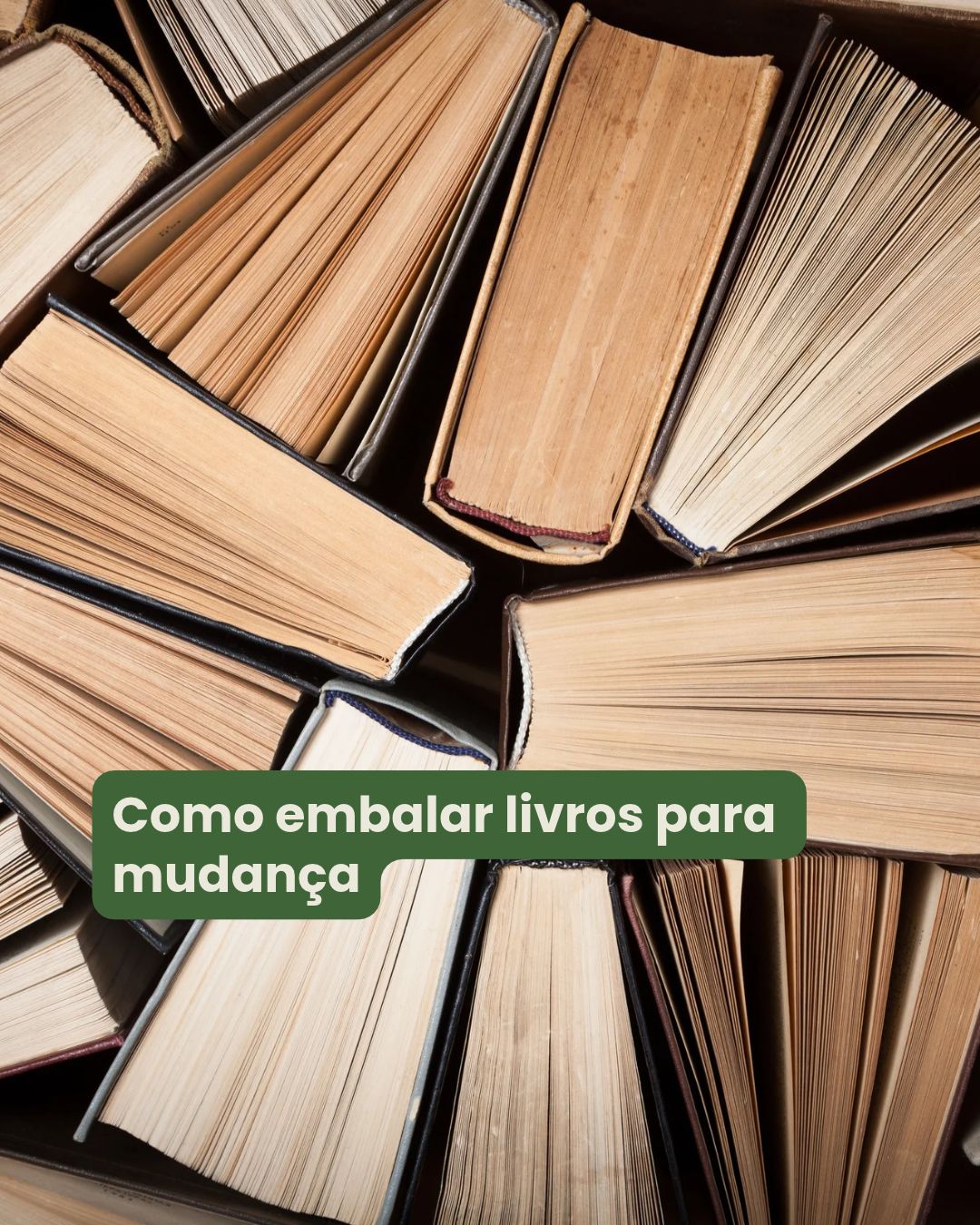 Como embalar livros para mudança